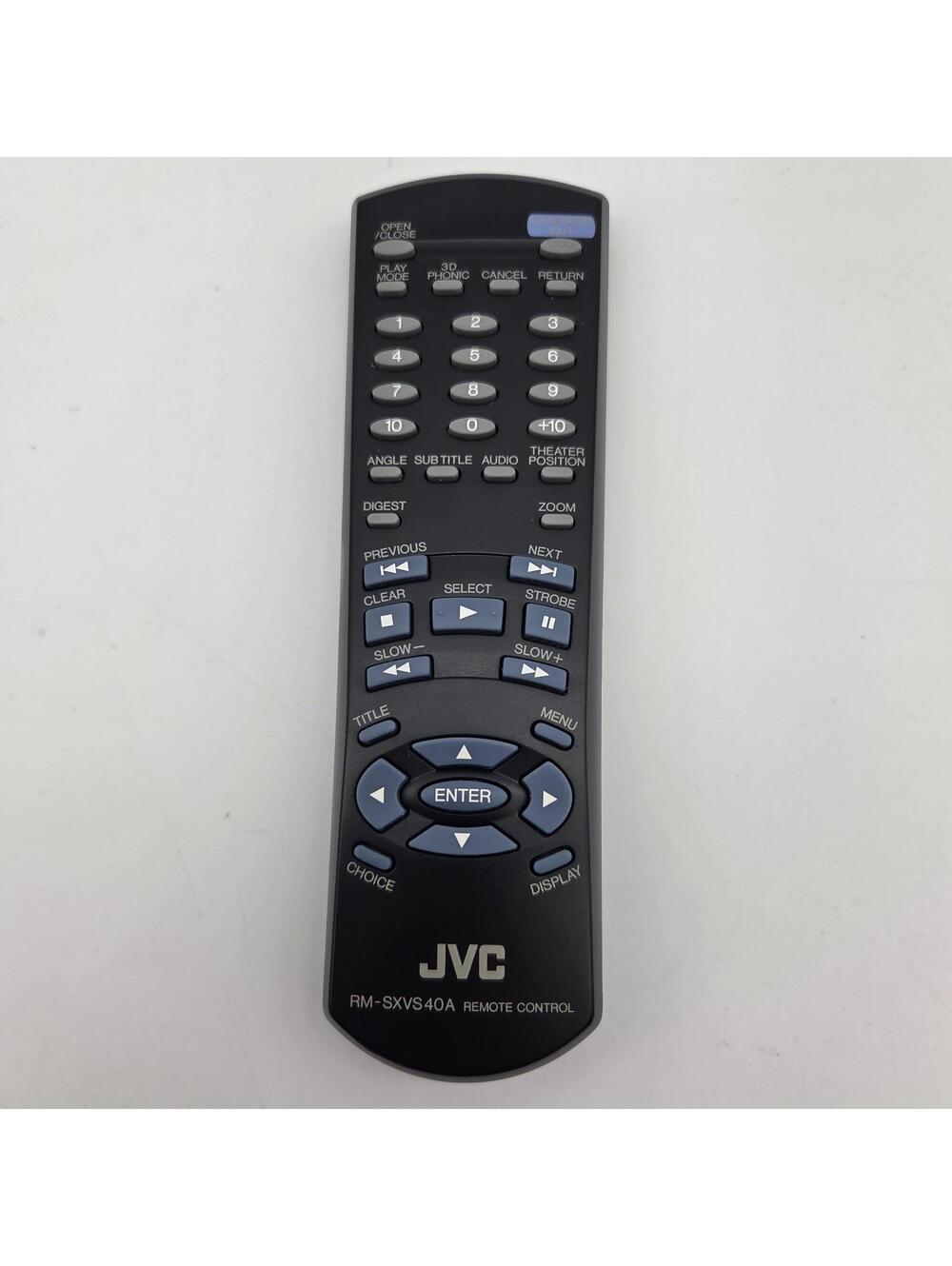 JVC RM-SXVS40A Remote for DVD XV-S200 XV-S200BK, XV-S30 XV-S30BK XV-S40 XV-S40BK
